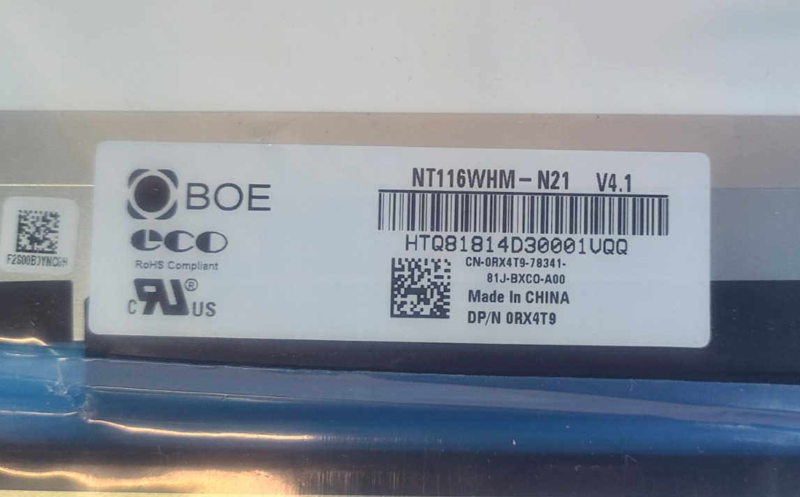 Lot of 7 NEW BOE NT116WHM-N21 V4.1 Matte 1366×768 LCD 11.6″ 30pin Displays