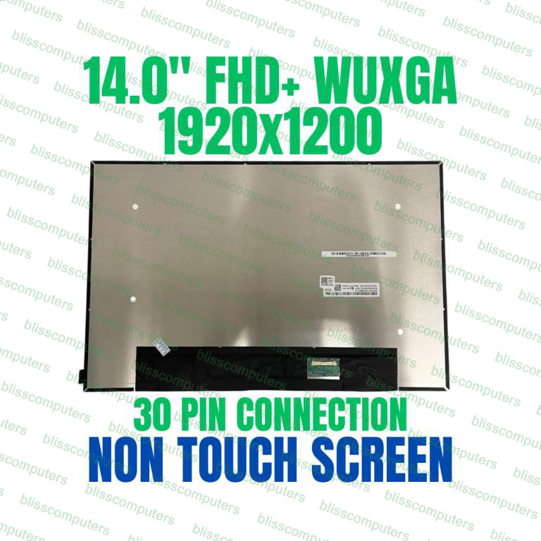 0YCR8T NV140WUM-N42 FHD+ IPS 30 pin Matte 14″ LCD Screen Display 1920×1200