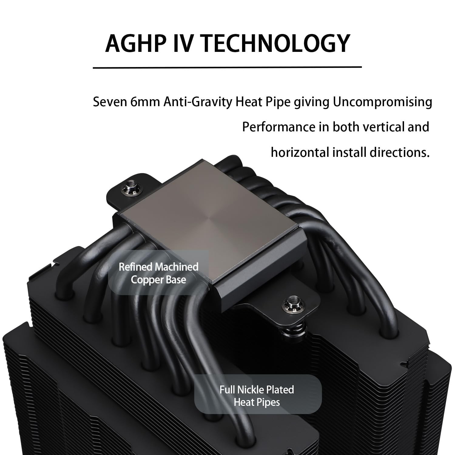 Phantom Spirit 120 EVO CPU Cooler,7×6mm Heat Pipes CPU Air Cooler,Dual PWM Fan