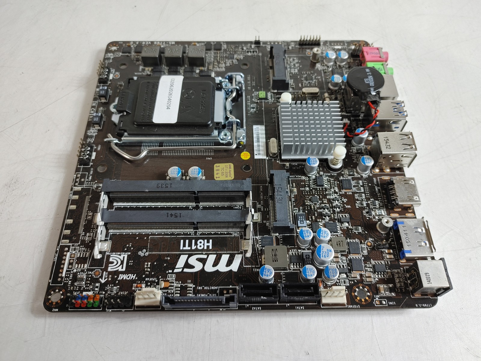 MSI H81TI Intel LGA 1150 DDR3 Desktop Motherboard