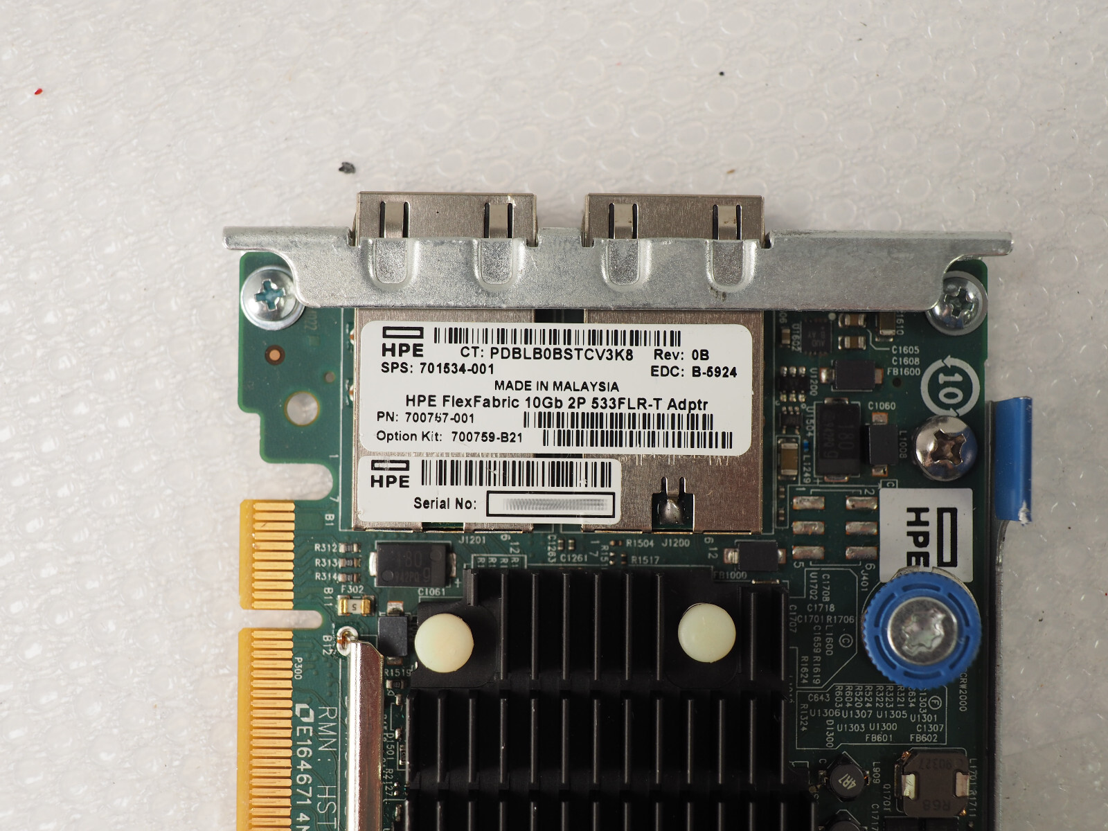 HP 533FLR-T 700757-001 701534-001 2-Port 10GbE PCI-Express x8 Network Adapter