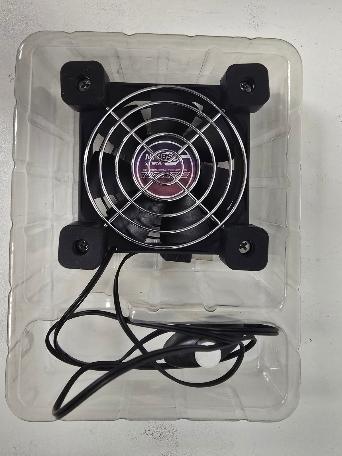 Evercool 80mm USB Powered 2-Speed 5V Wireless Router, NUC, & AMP Cooling Fan