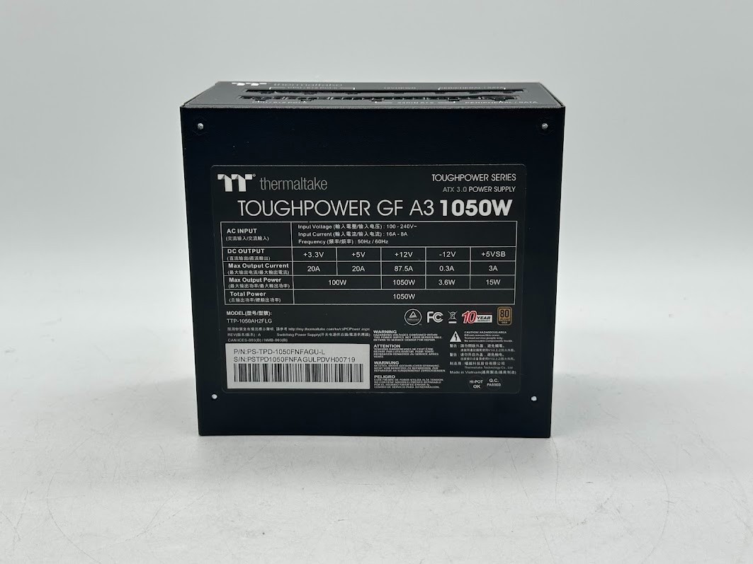 Thermaltake Toughpower GF A3 1050W, True 600W 12VHPWR Connectors