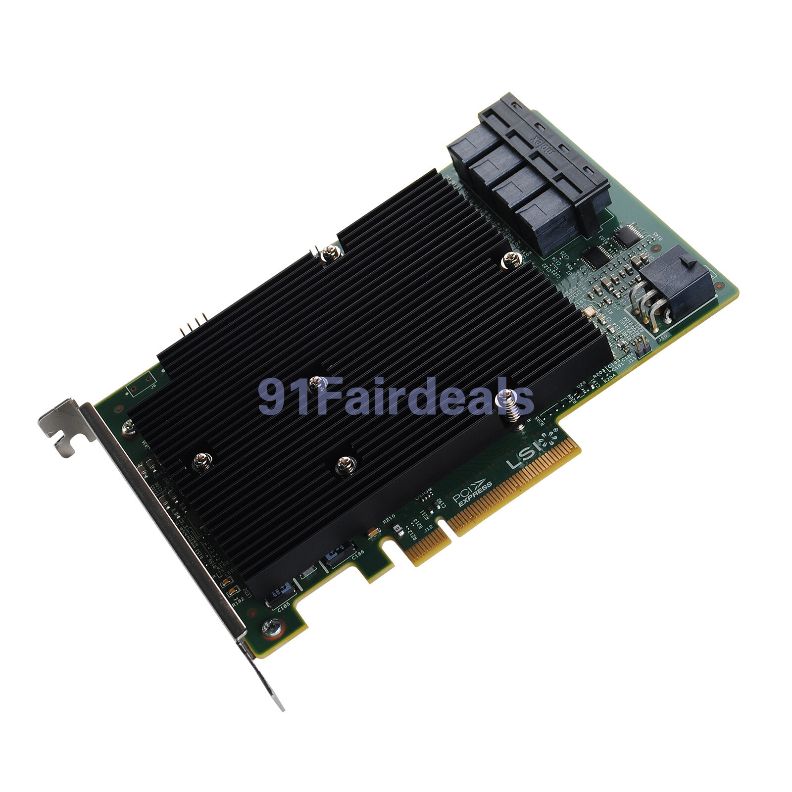 NEW LSI SAS 9300-16I 12GB/S HBA BUS ADAPTER CARD IT Mode 4*SFF-8643 SATA Cable