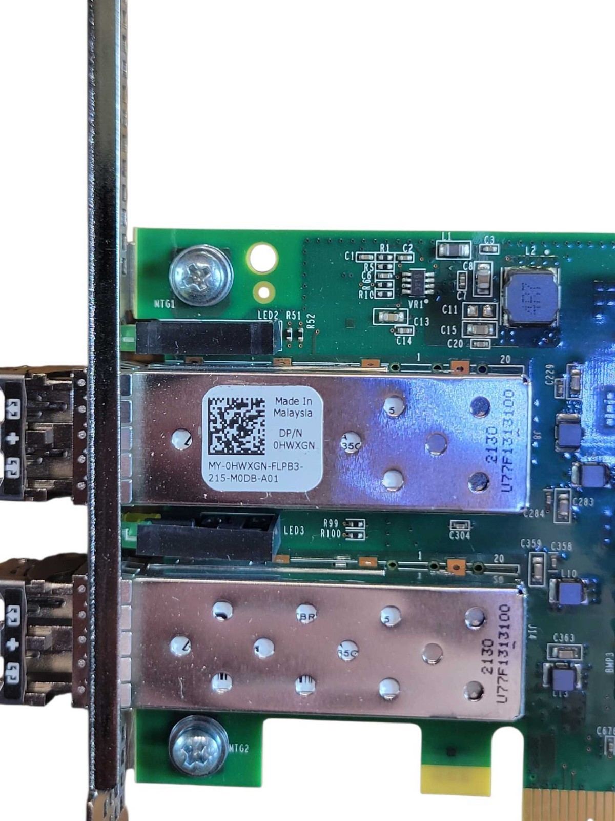 Dell Emulex LPe35002-M2 32Gbps PCIe Fibre HBA 0PD89Y 0HWXGN 2x AFBR-57G5MZ-EL5