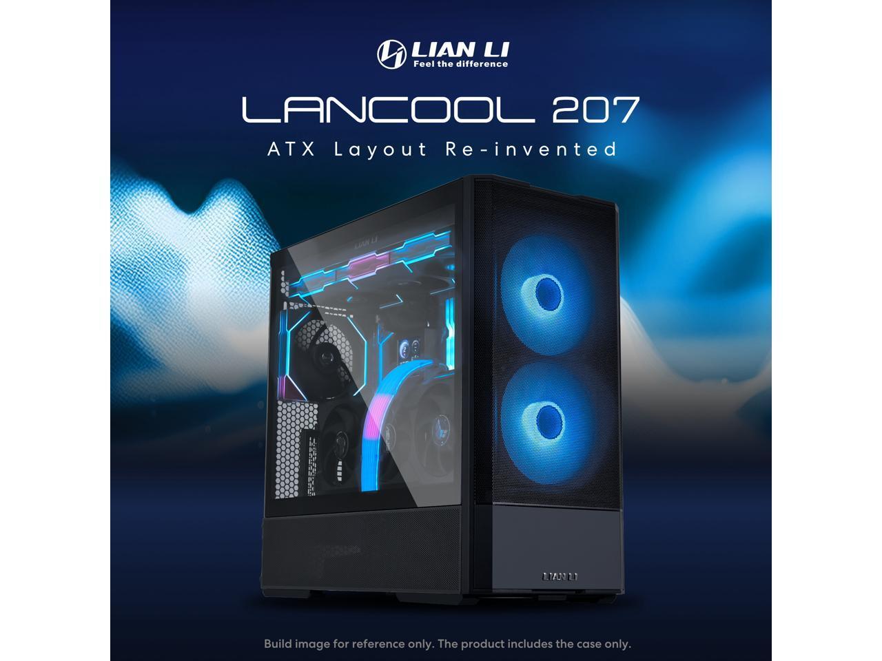 LIAN LI LANCOOL 207 Compact ATX RGB Gaming Computer Case, Tower Chassis w/ 2×140