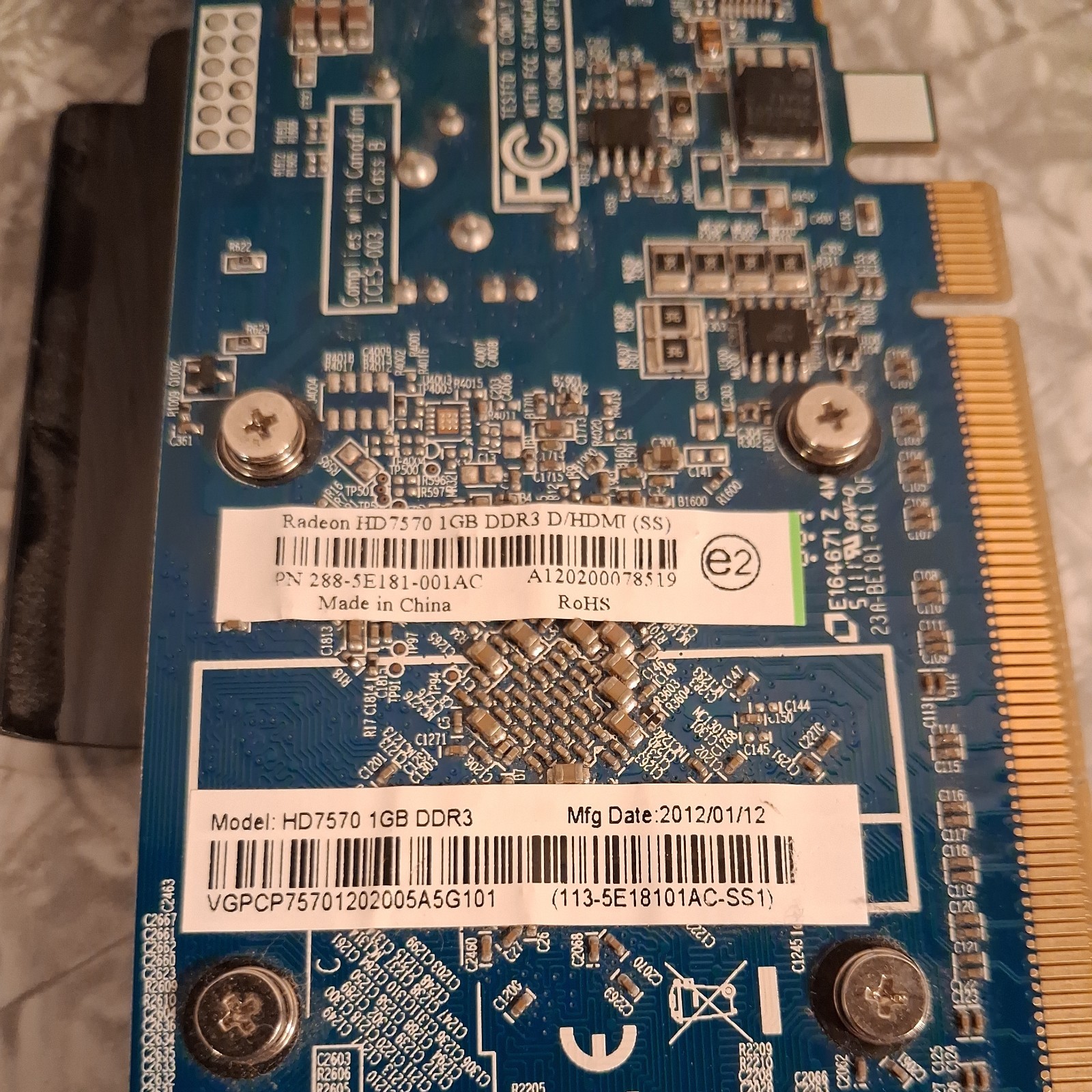 Lot of 6 Assorted Graphics Card video cards Untested Unknown Conditions