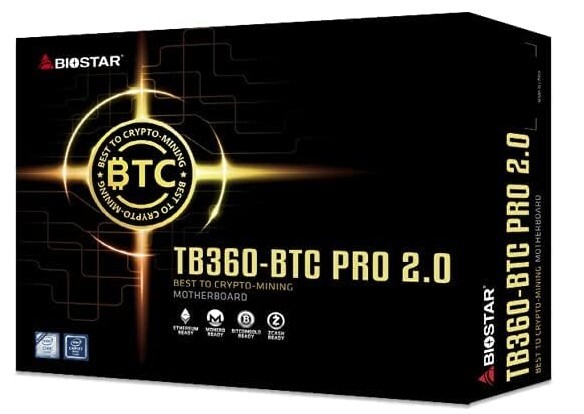 Biostar TB360-BTC PRO i7/i5/i3 LGA1151 Intel B360 DDR4 12 GPU Mining 