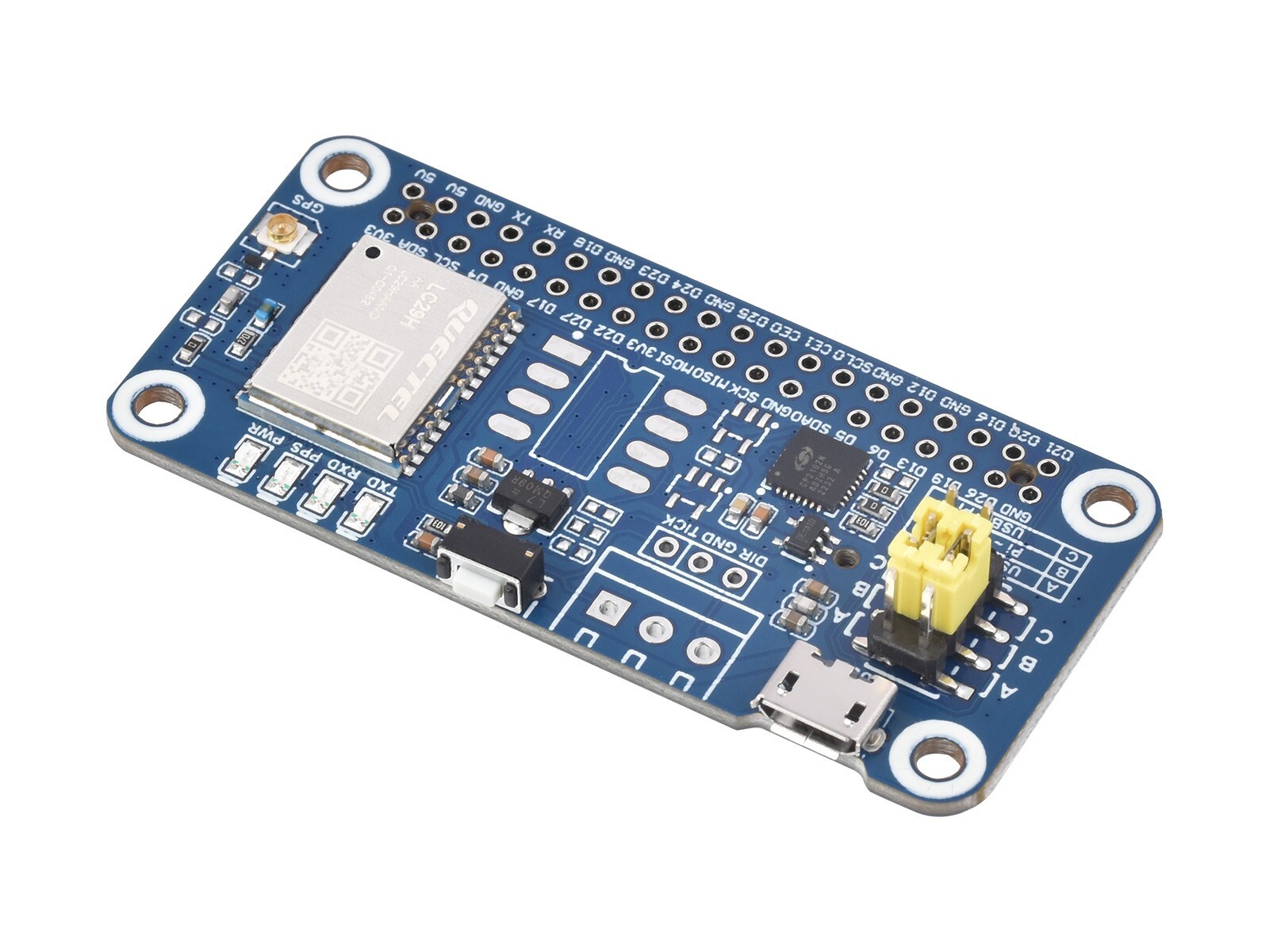 Waveshare LC29H Series Dual-band GPS Module for Raspberry Pi RTK Function Option