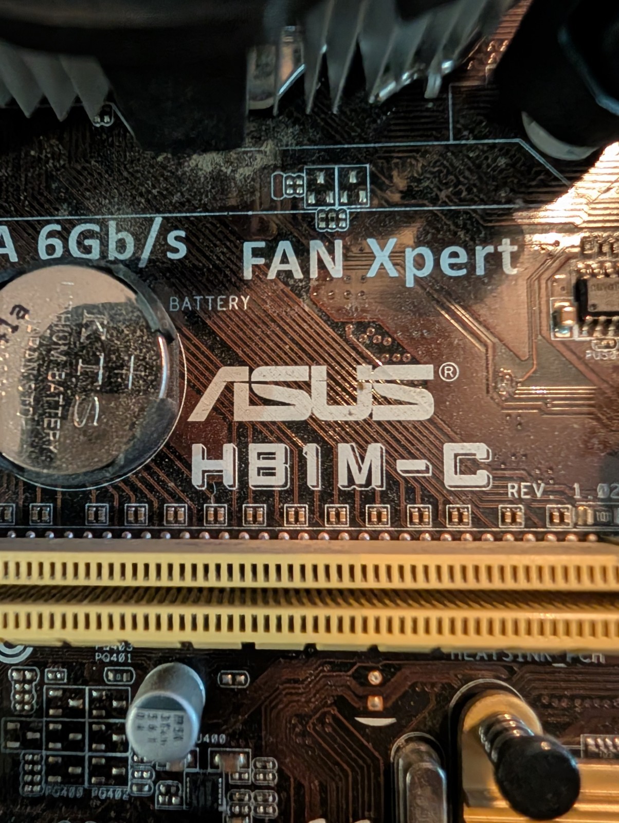 ASUS H81M-C Motherboard LGA 1150 + Unknown Intel 4th Gen CPU & Cooler Combo