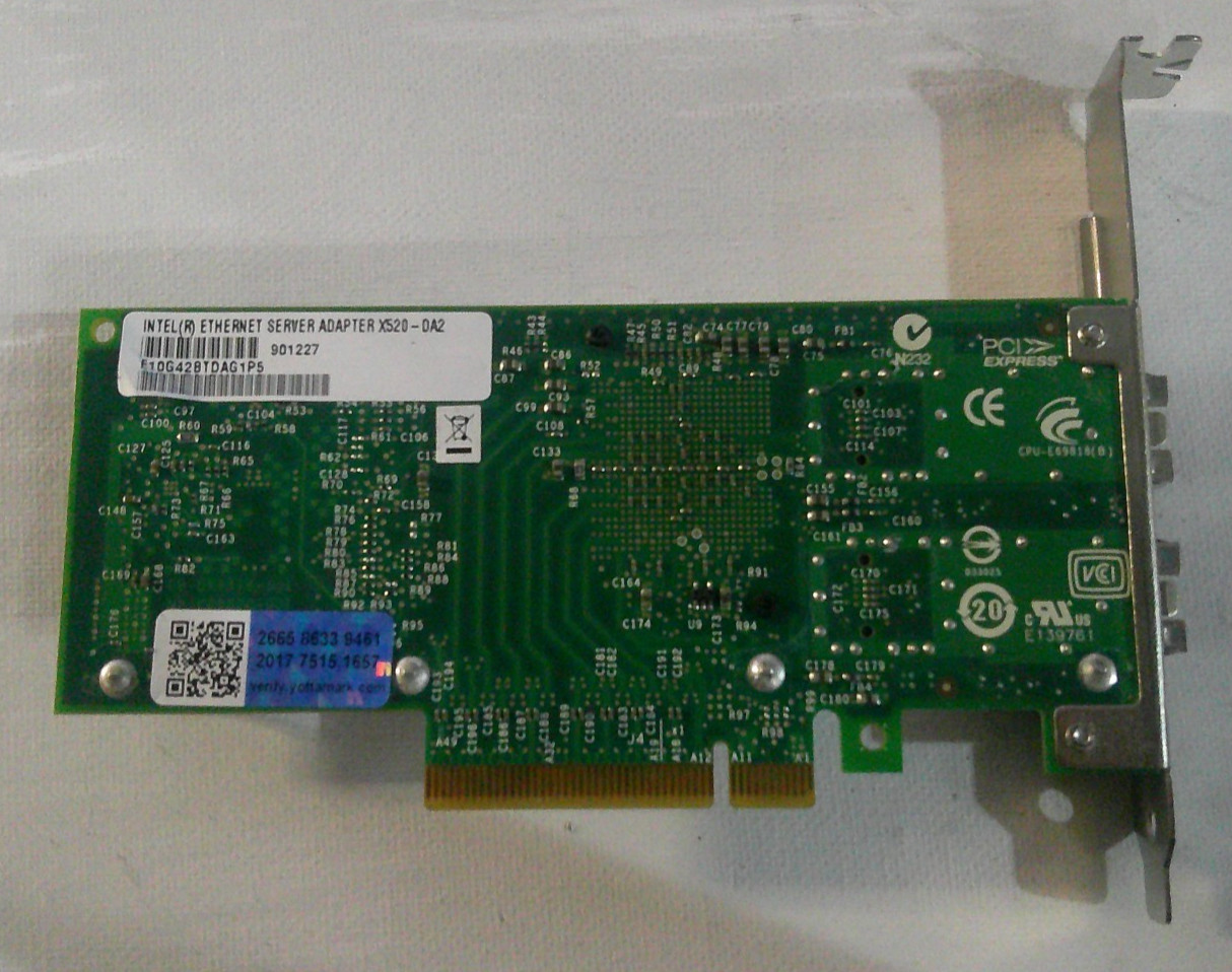 Dell Intel X520-DA2 Ethernet Server Adapter PCIe Card