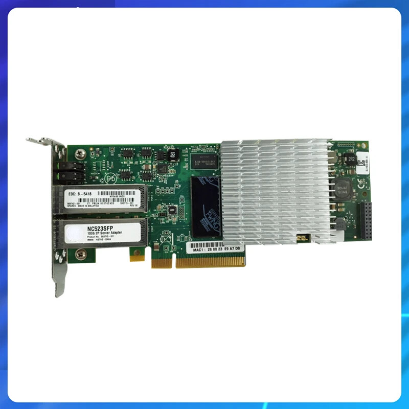 for NC523SFP Dual Port QLE3242 10G Fiber Optic Network Card 593742/593715-001