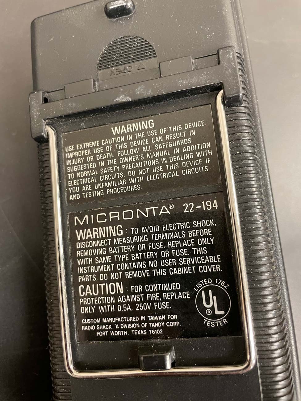 Used Micronta 22-194 Digital Multimeter Radio Shack Tandy (Untested / Working Pu