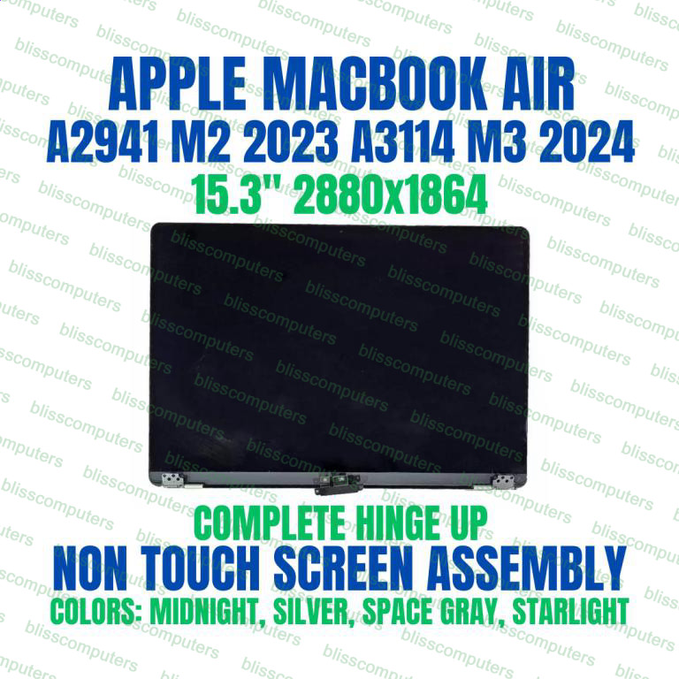 Original Macbook Air 15 M3 2024 A3114 Lcd Display Midnight