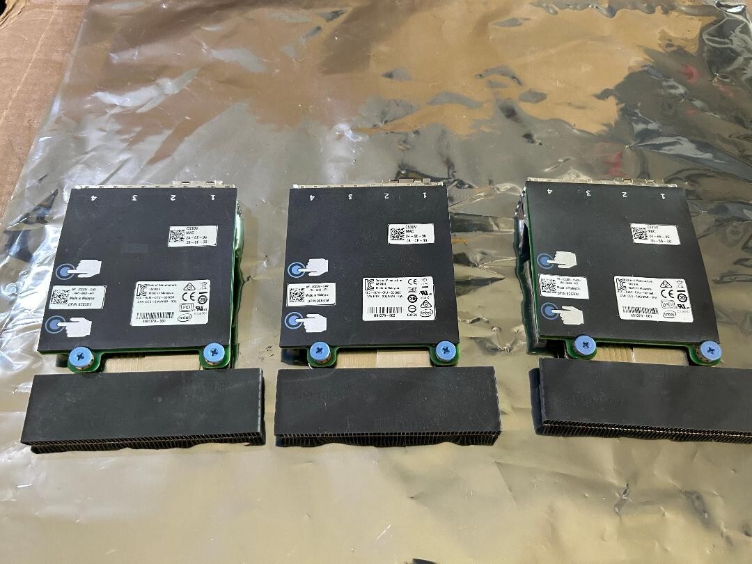 Qty.3 Dell 0C63DV X520 2x 10GbE 2x 1Gb I350 Ethernet Network Daughter Card C63DV
