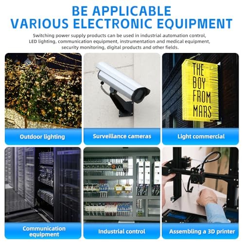 110V AC to 12V DC Transformer, 12V 500W 40A Switching Power Converter, Built