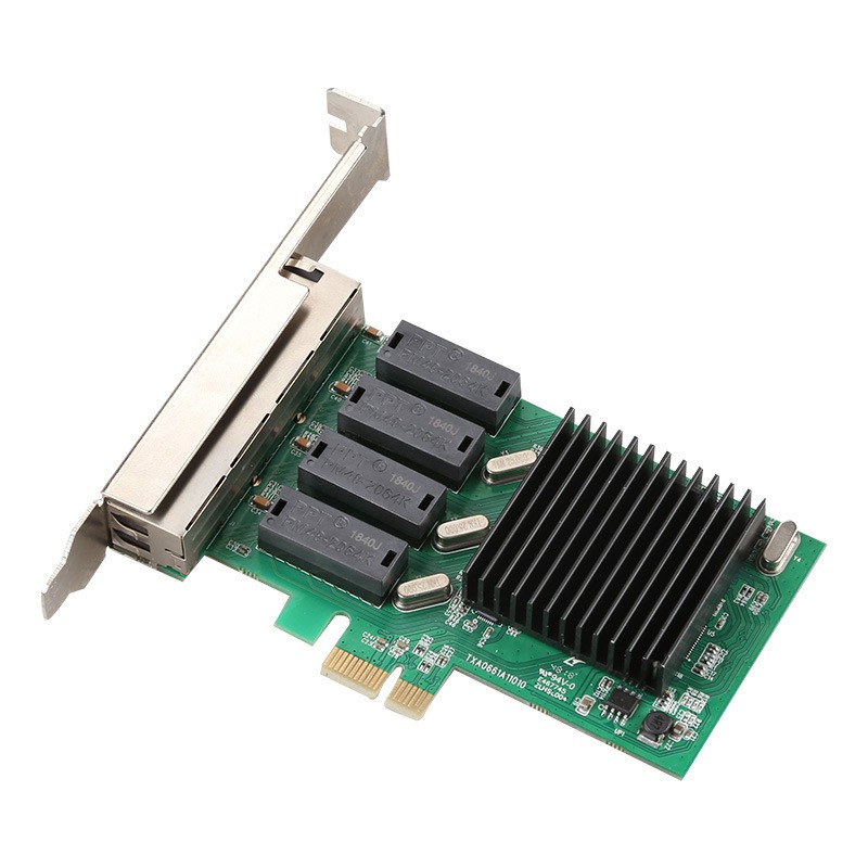 Realtek RTL8111H -T4 PCIe-X1 1G RJ45 Quad Port lan Card Ethernet Server Adapter