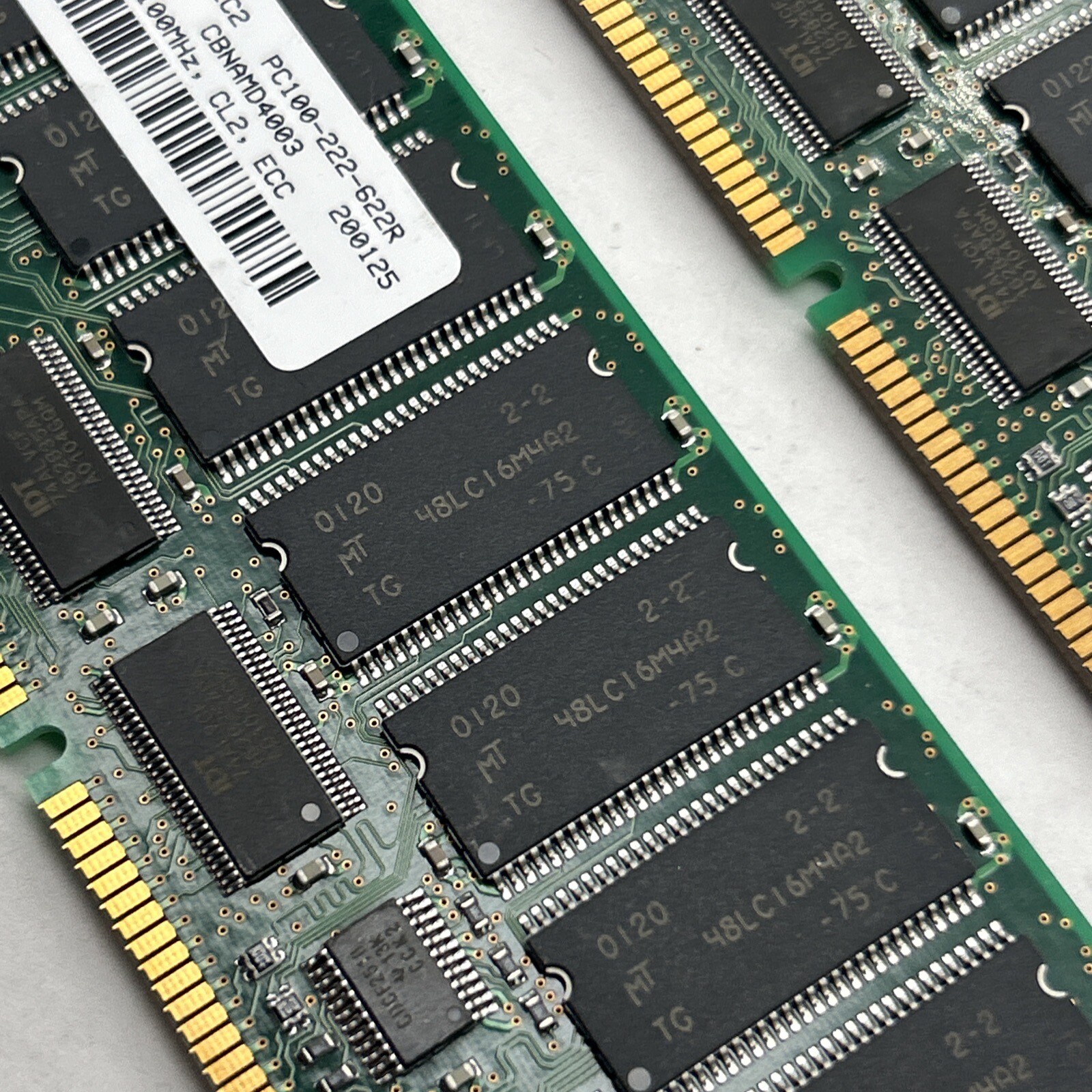 NEW 128MB PC-100 Micron 168Pin ECC DIMM Memory Module 16×72 MT18LSDT1672G-10EC2