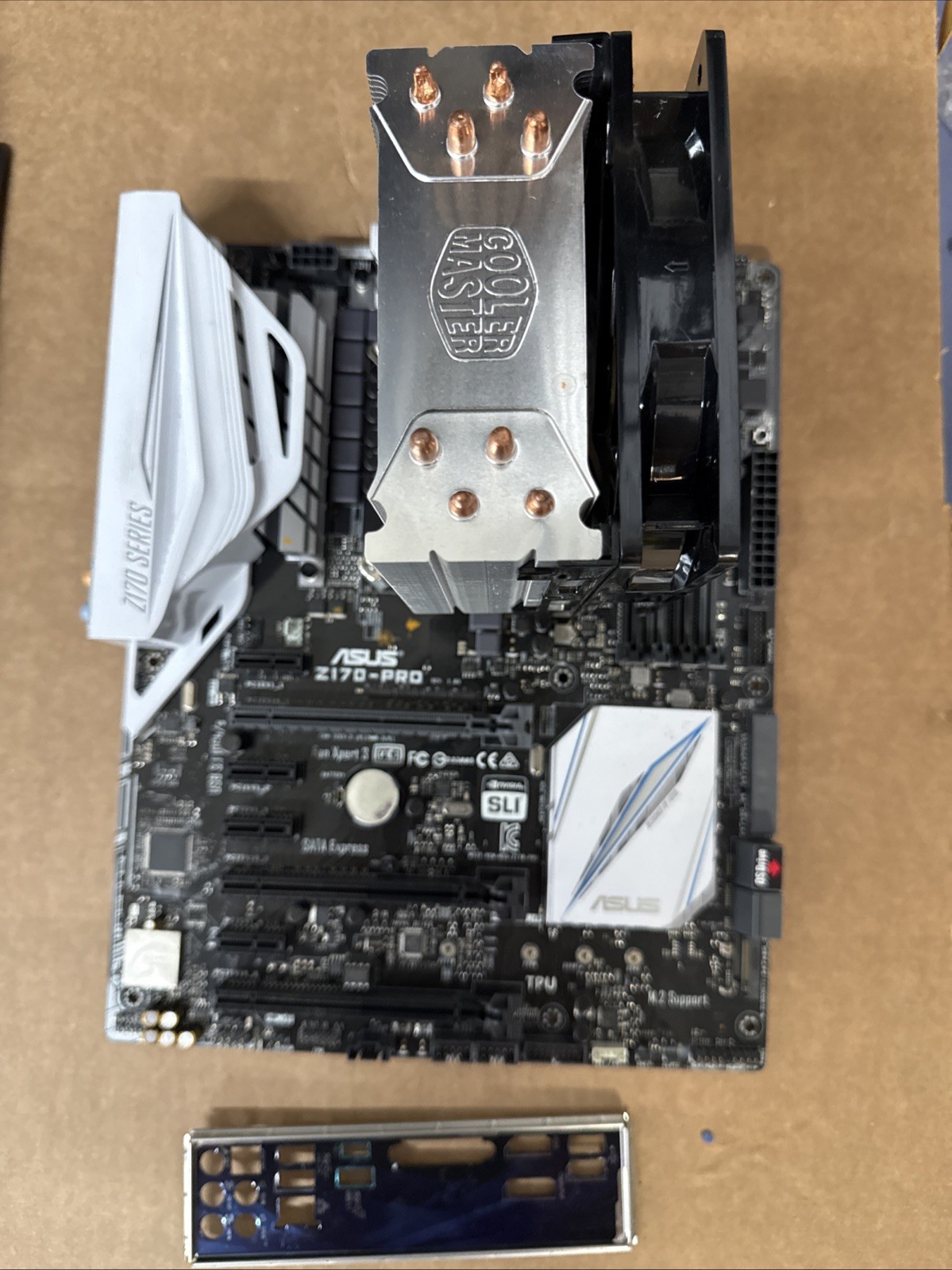 Asus Z170-PRO ATX Motherboard +i7-6700K CPU + I/O Shield Tested