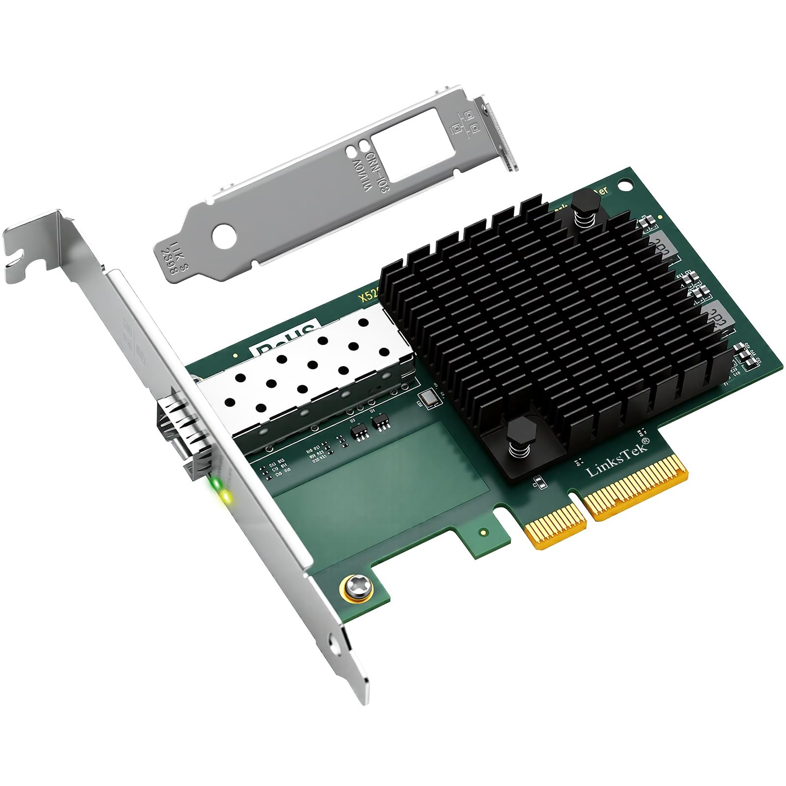 X520DA1 10Gb/s SFP+ Fiber Port Ethernet Adapter NIC Card PCIe x4 Intel 82599
