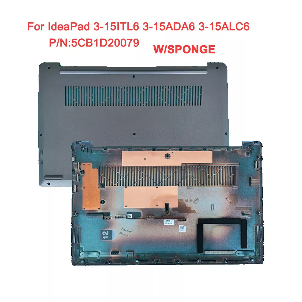 For Lenovo IdeaPad 3-15ITL6 3-15ADA6 3-15ALC6 Bottom Case Cover 5CB1D20079 Gray