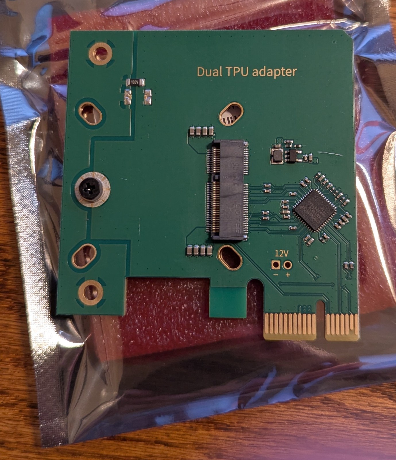 Dual Edge TPU PCIe x1 Low Profile Adapter – Coral Accelerator Board for Dual TPU
