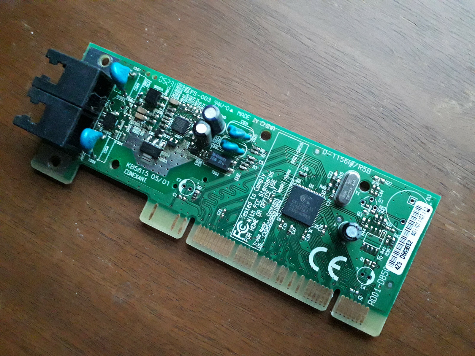 Conexant RD01-D855-005 PCI 56K Fax/Modem Network Interface Card Dual Port