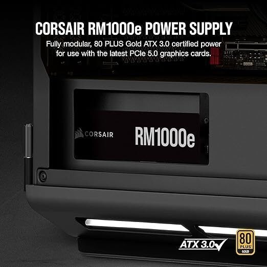 Corsair RM1000e (2023) Fully Modular Low-Noise ATX Power Supply Unit