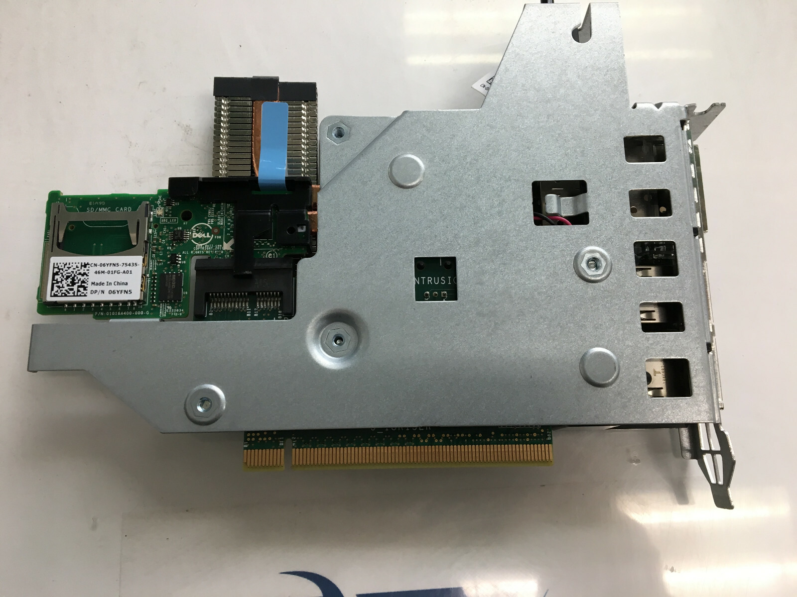 Dell 0C63DV DAUGHTER CARD 10GBE NETWORK CARD w/ Dell 06YFN5 SD Card Reader