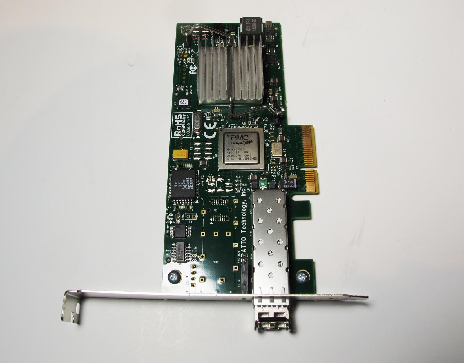 ATTO FC41ES 216V101C Rev D Fibre Network PCIe Card for Avid Unity – Excellent