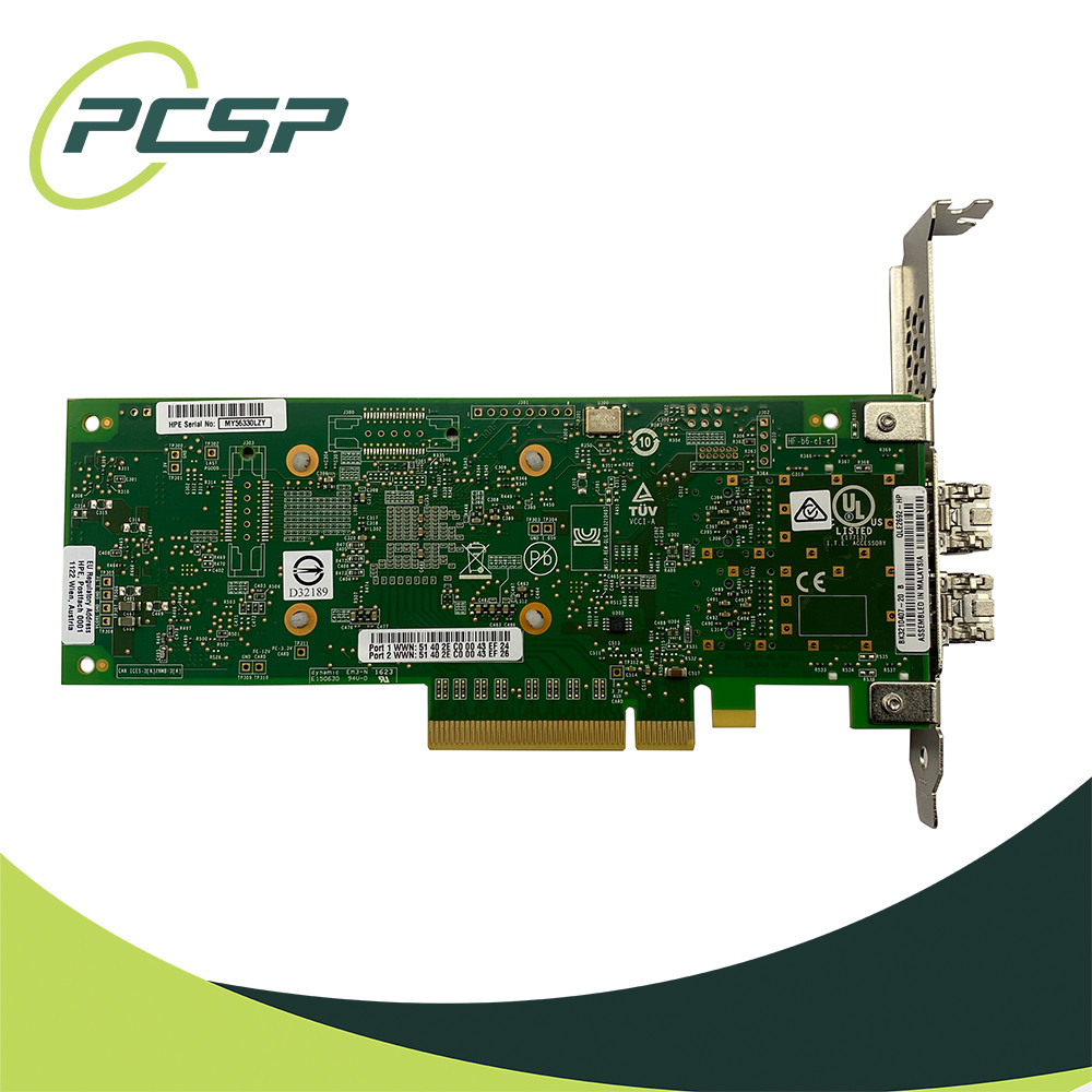HPE QLE2692-HP SN1100Q 16GB/s Dual Port 2 of 2 SFP High Profile NIC 853011-001