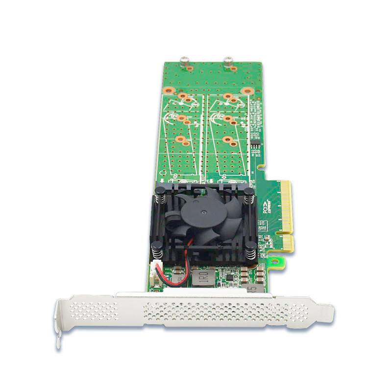 PCI Express x 8 to 4port M.2 NVMe SSD Switch Adapter 22110mm