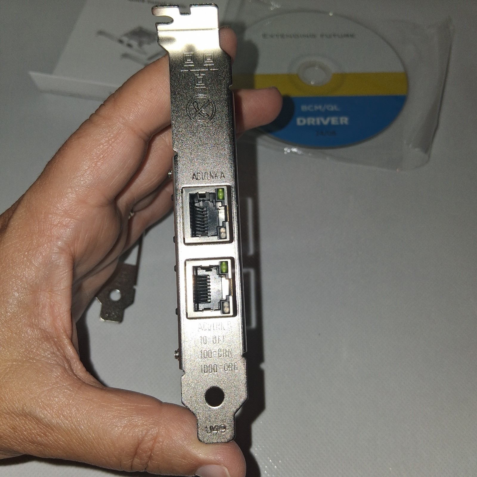 Dual-Port Pcie Gigabit Ethernet Server Adapter with Netxtreme BCM5720-2P