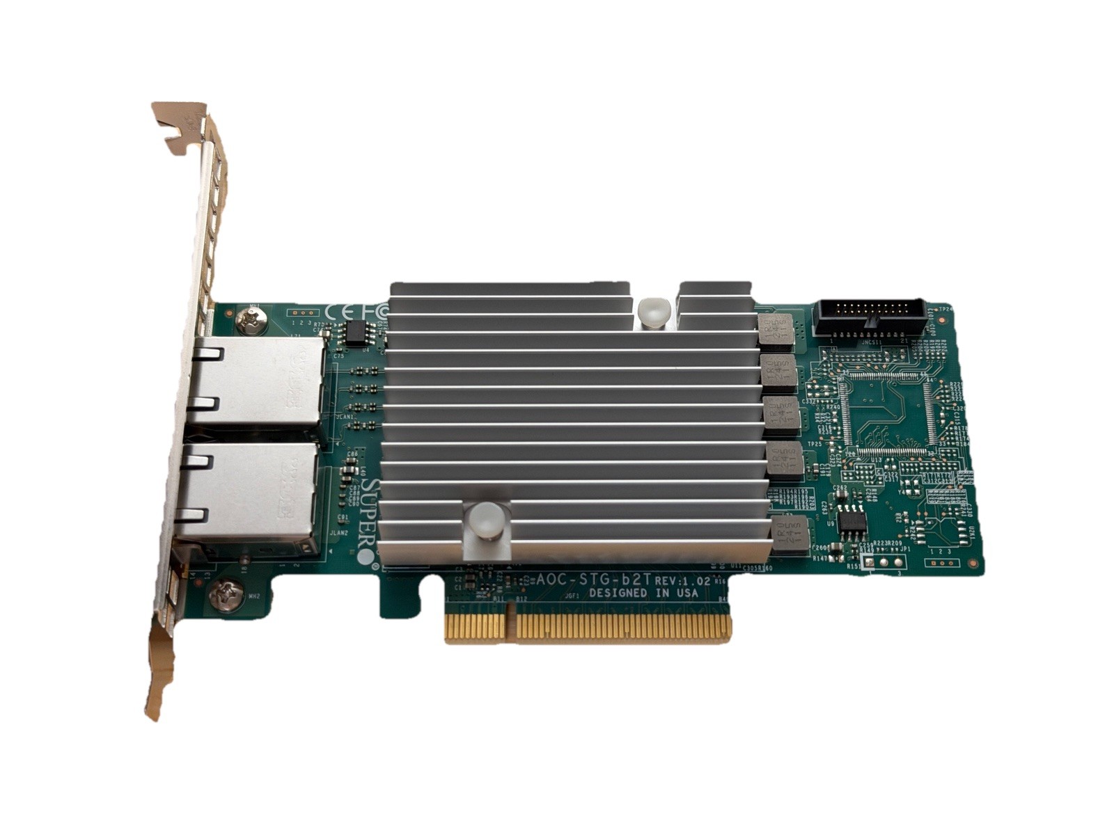 Super Micro 2-Ports 10GbE PCI-E 3.0 x8 Server Controller AOC-STG-B2T