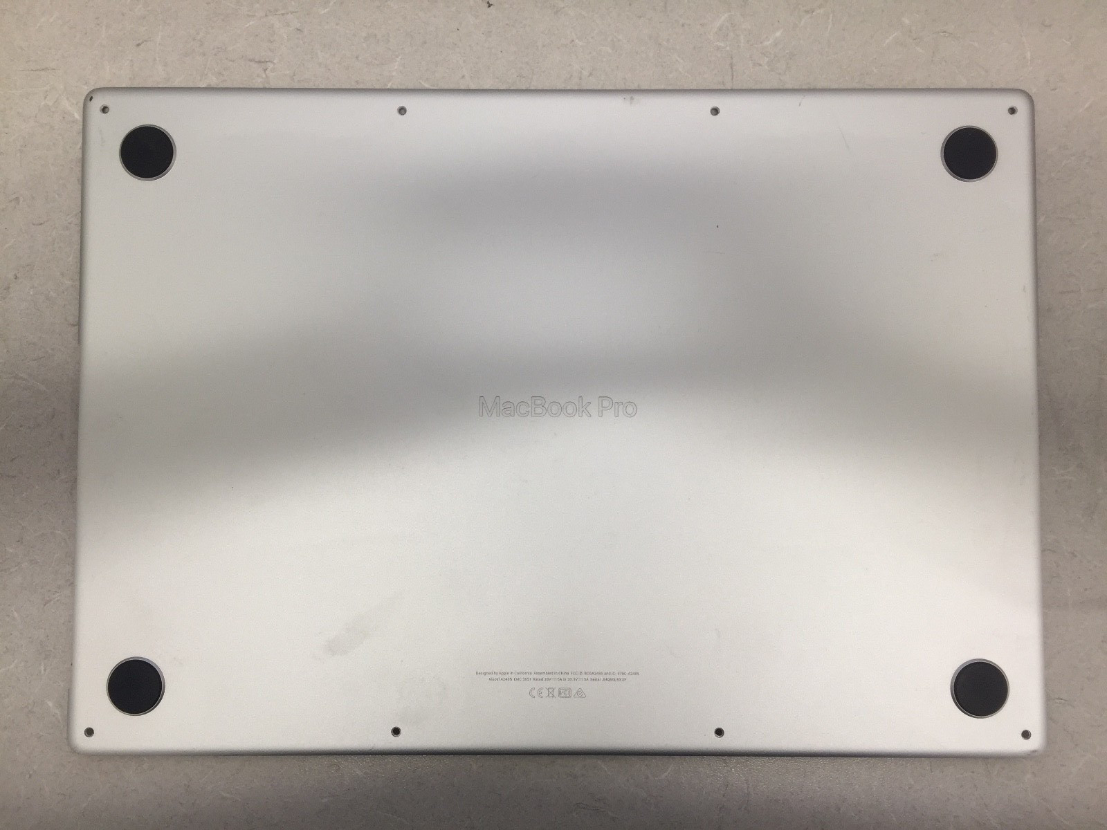 OEM GENUINE MacBook Pro 2021 A2485 Bottom Case Cover (Screws not included)