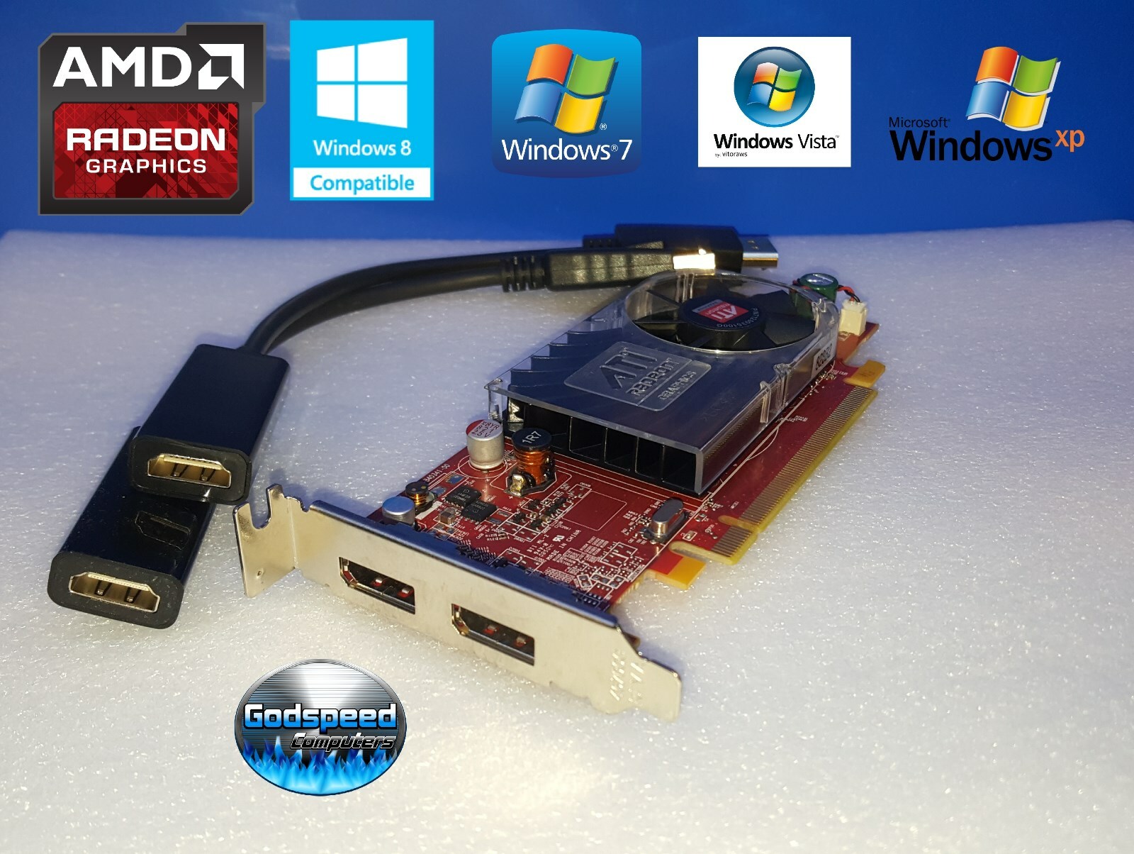 Dell Optiplex 3010 7010 9010 SFF Low-Profile Dual HDMI Video Graphics Card