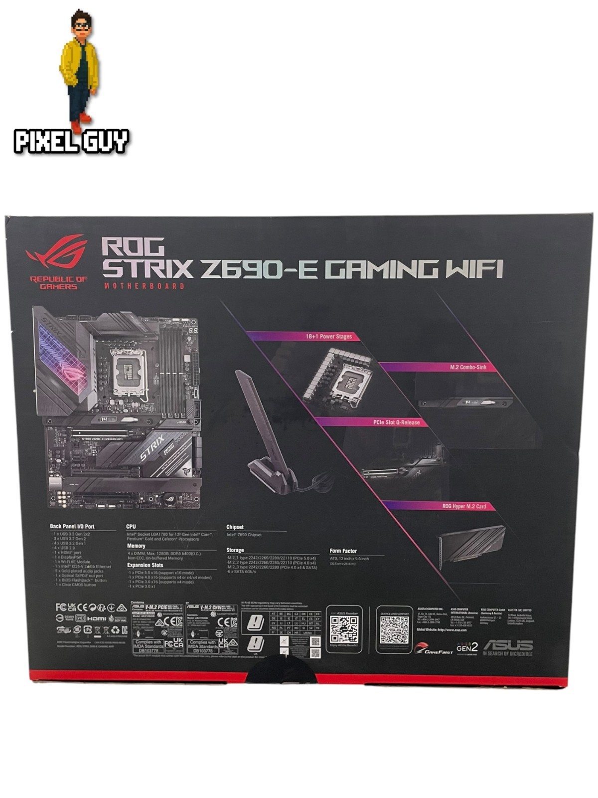ASUS ROG Strix Z690-E Gaming WiFi 6E 1700 Intel 12th Gen ATX Gaming Motherboard