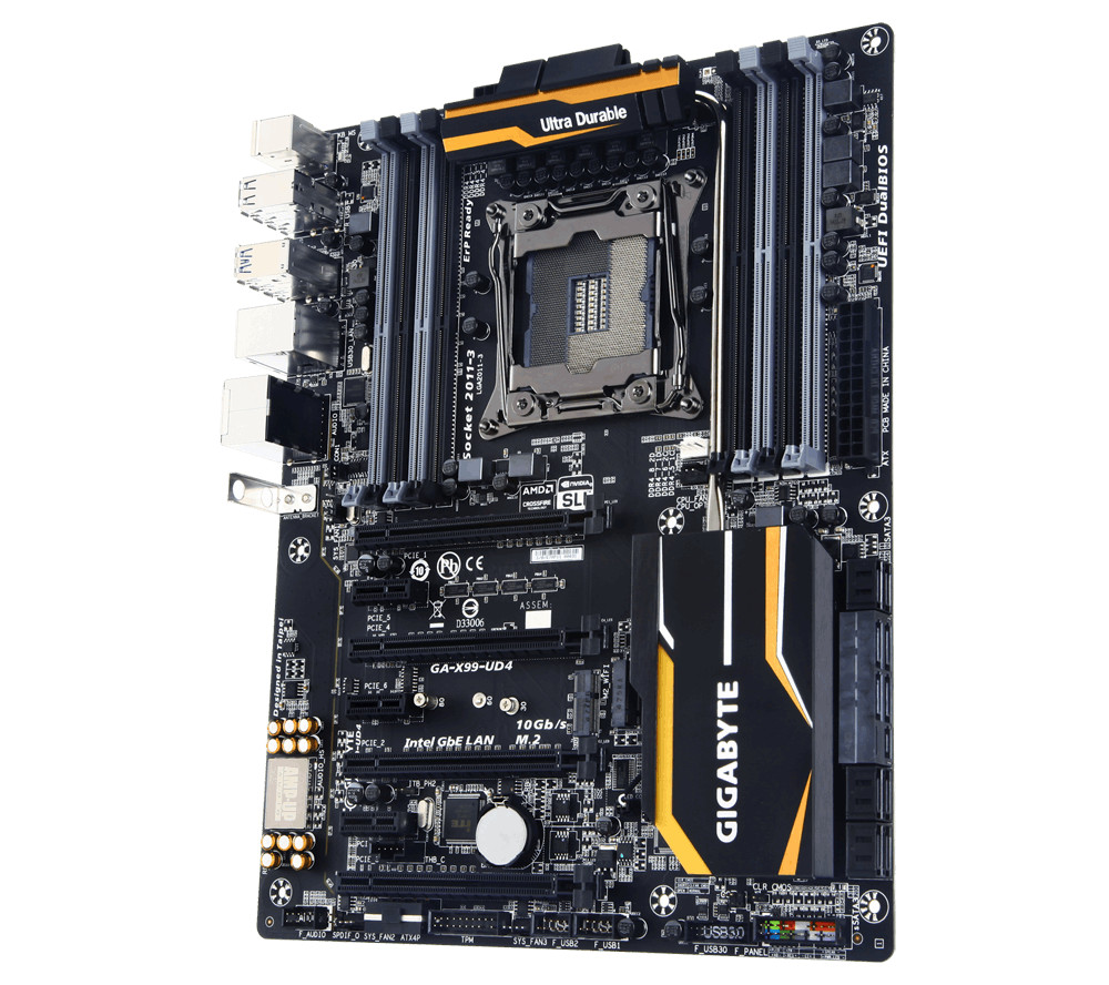 Gigabyte GA-X99-UD4 LGA 2011-V3 DDR4 Intel X99 Motherboard