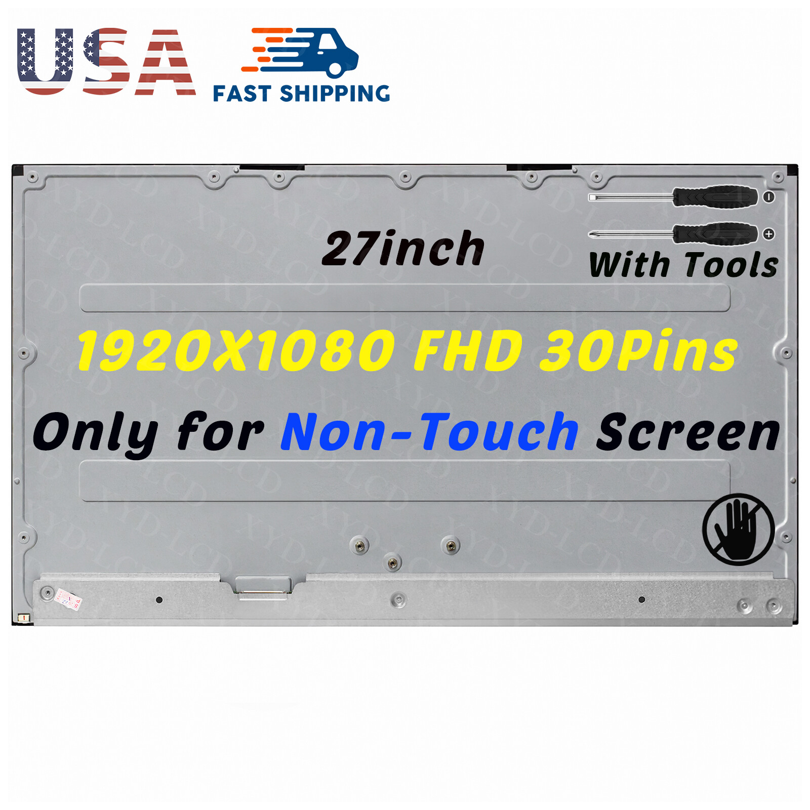 27in LED LCD Display FHD 30Pins Non-Touch for HP 27-C 27-CB1020A 27-CB1027C