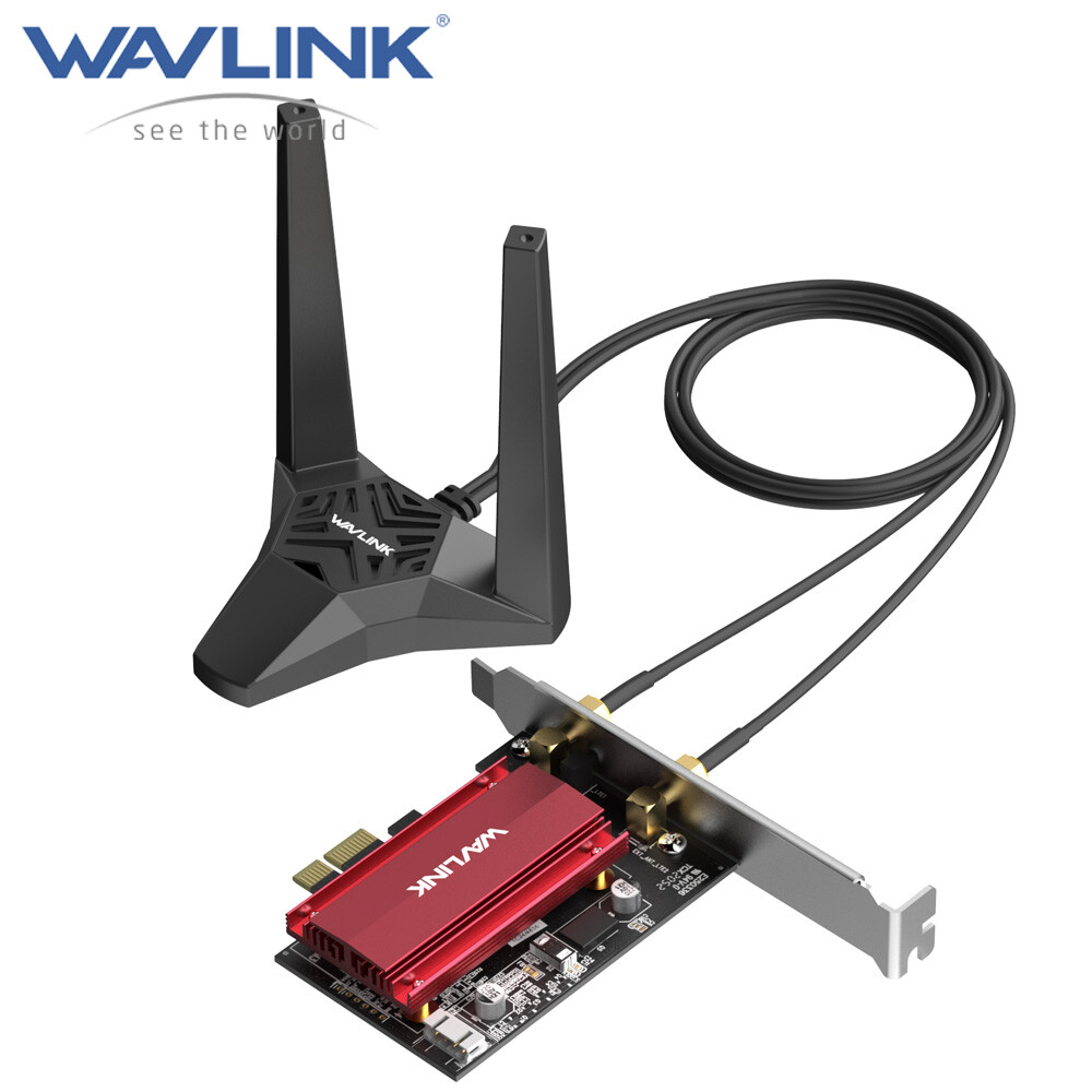 Wavlink PCIe Wifi Card PCI-E WiFi 6E Adapter Bluetooth5.2 Intel AX210 3000Mbps