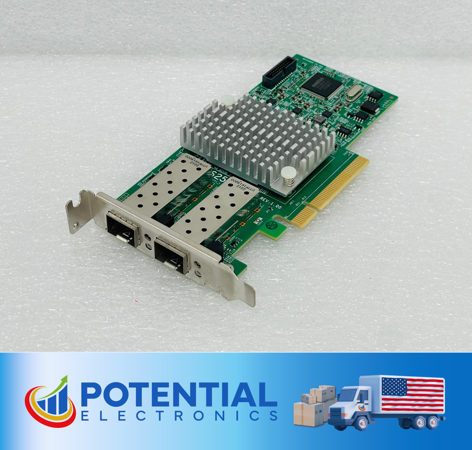 USED – Supermicro AOC-S25G-M2S 25Gbps 2-Port PCI-E 3.0×8 SFP28 W/ Free Shipping