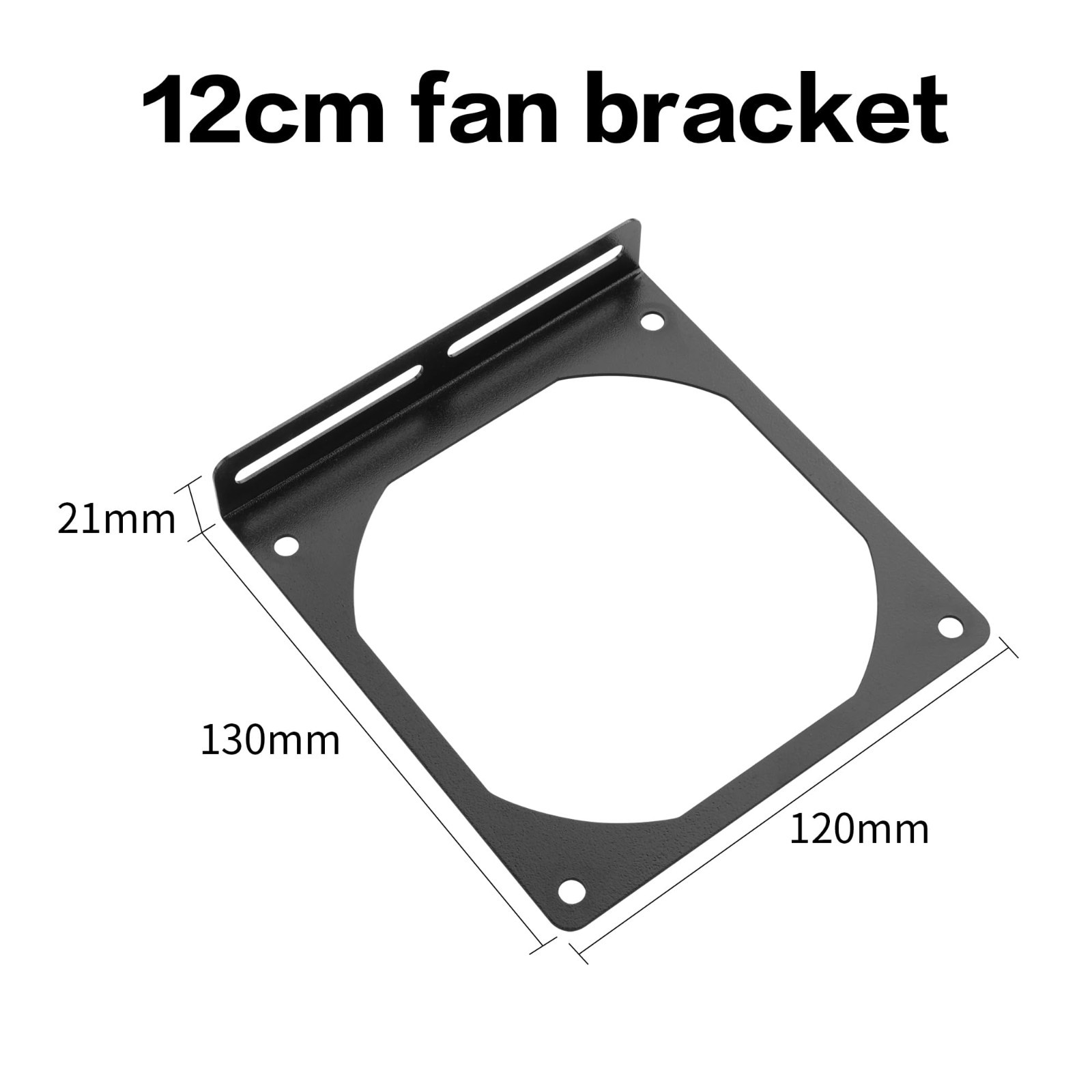 Universal Metal Fan Mount Bracket Kit for PC Case – 2PCS 12CM Cooling Accessory