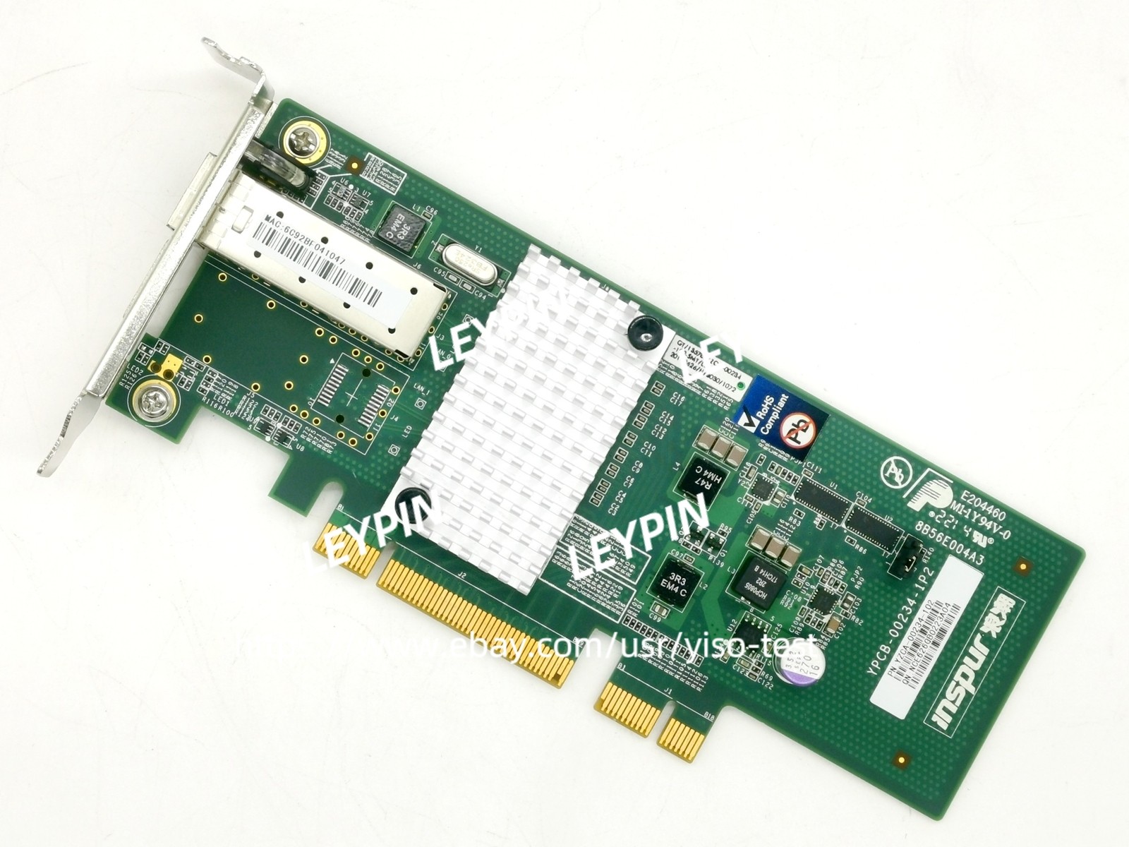 INSPUR X520-DA1 Chip：Intel82599EN 10GbE Ethernet Converged Network Adapter