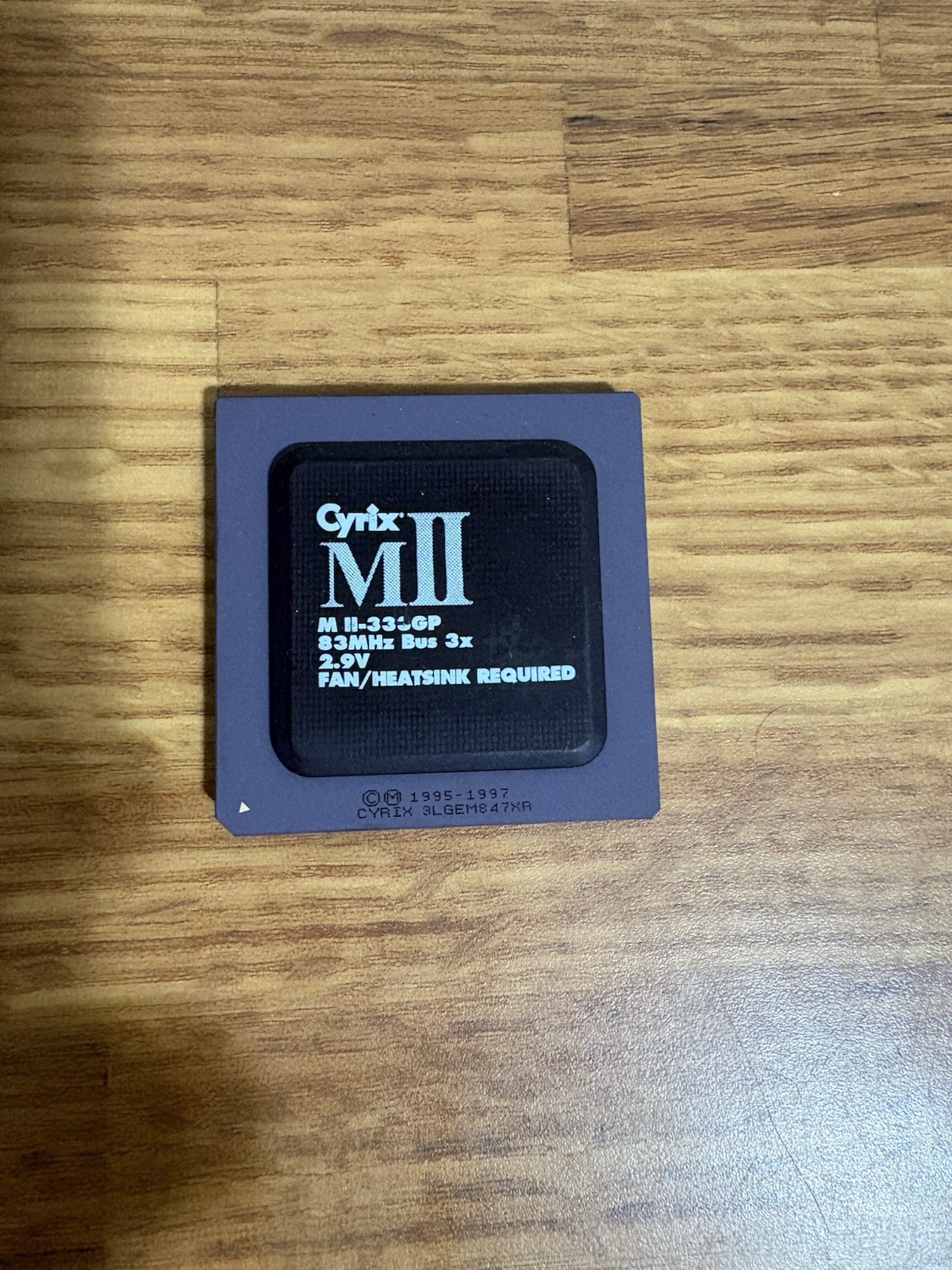 Cyrix MII-333GP CPU Top Socket 7 83MHz 3X 2.9v Rare Vintage