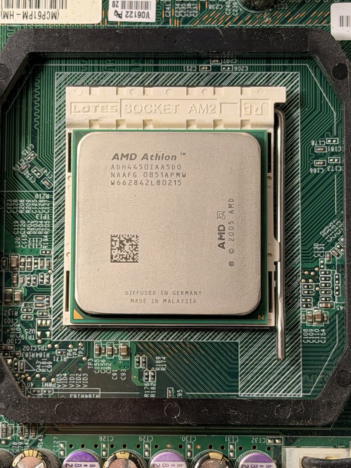 Motherboard HT2000 Athlon CPU Fan HDD 250GB Power Block Unknown Specs *READ*