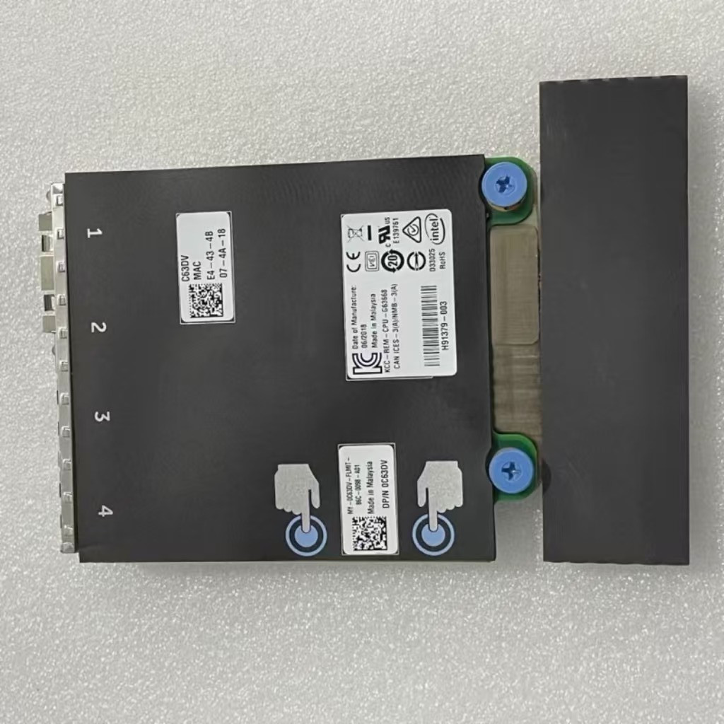 For Dell Intel X520/+I350 10GB DA/SFP+ 1GB 2 Ports Card R720 R620 C63DV 0C63DV