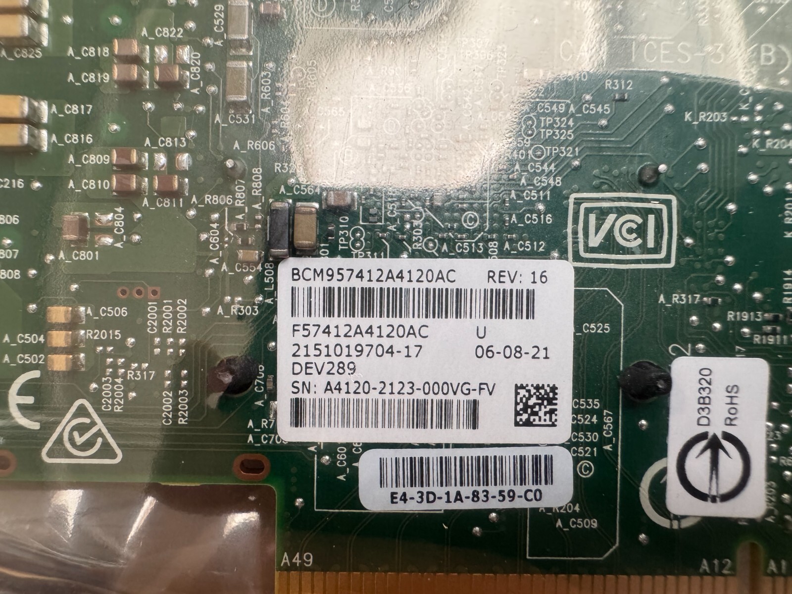 New Broadcom Dual Port 10G PCIe NIC BCM957412A4120AC