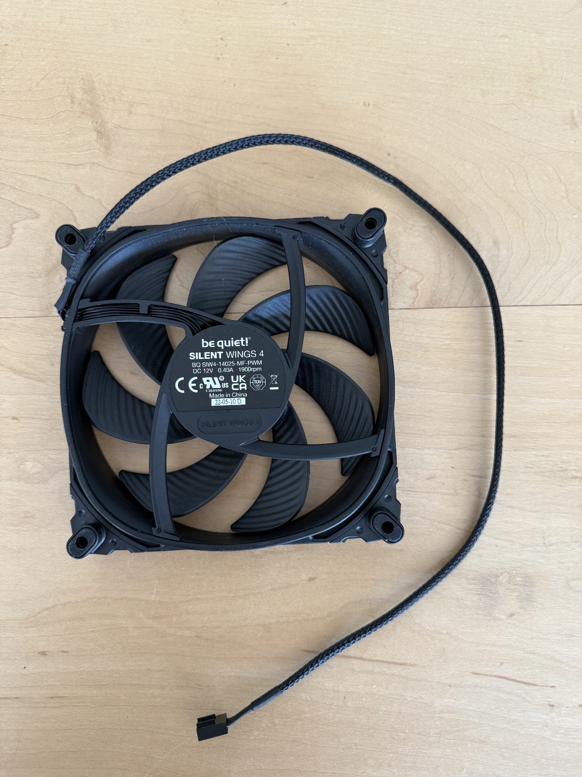be quiet! Silent Wings 4 PWM high-speed 140mm Case Fan – Black