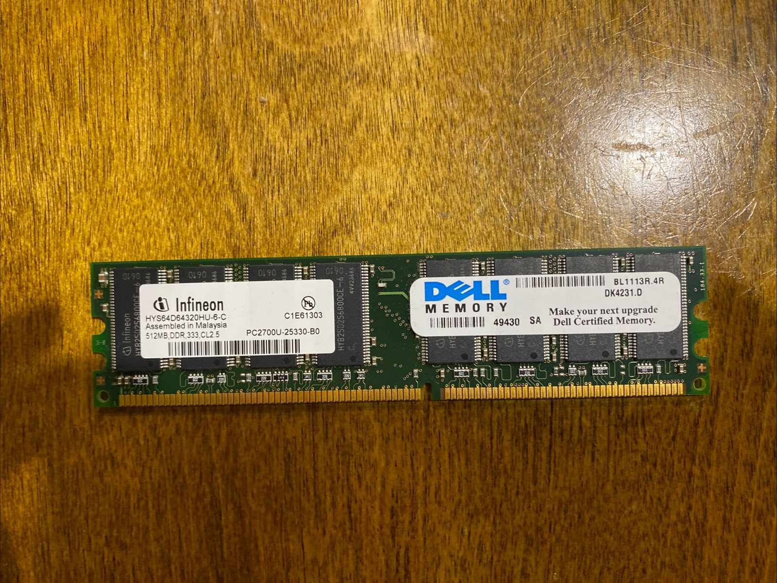 Dell Memory 512MB DDR 333 CL2.5