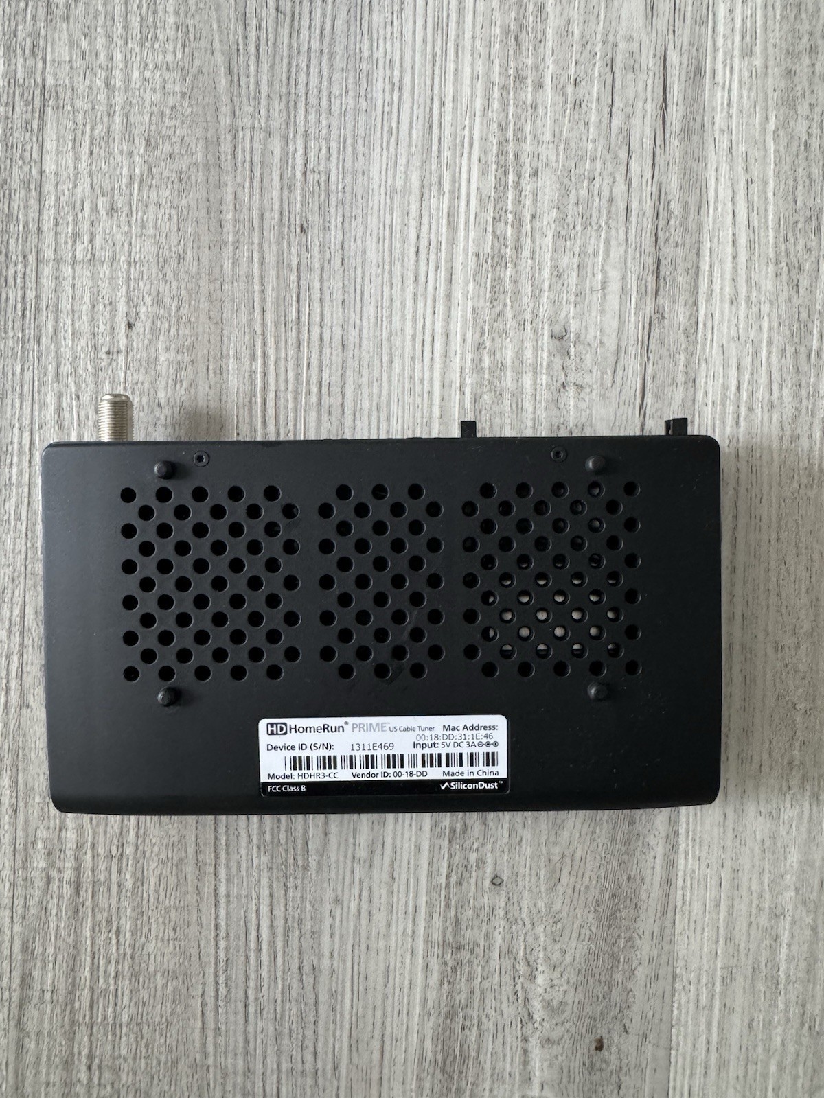HD HomeRun Prime US Cable Tuner HDHR3-CC – POWER ADAPTER NOT INCLUDED